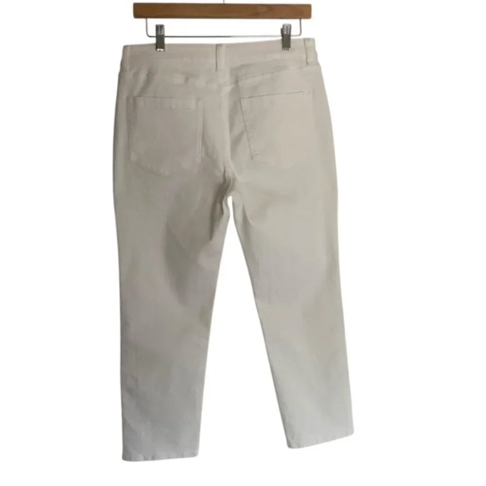 NWT Vince Camuto White Button Cuff Cropped Jeans 30